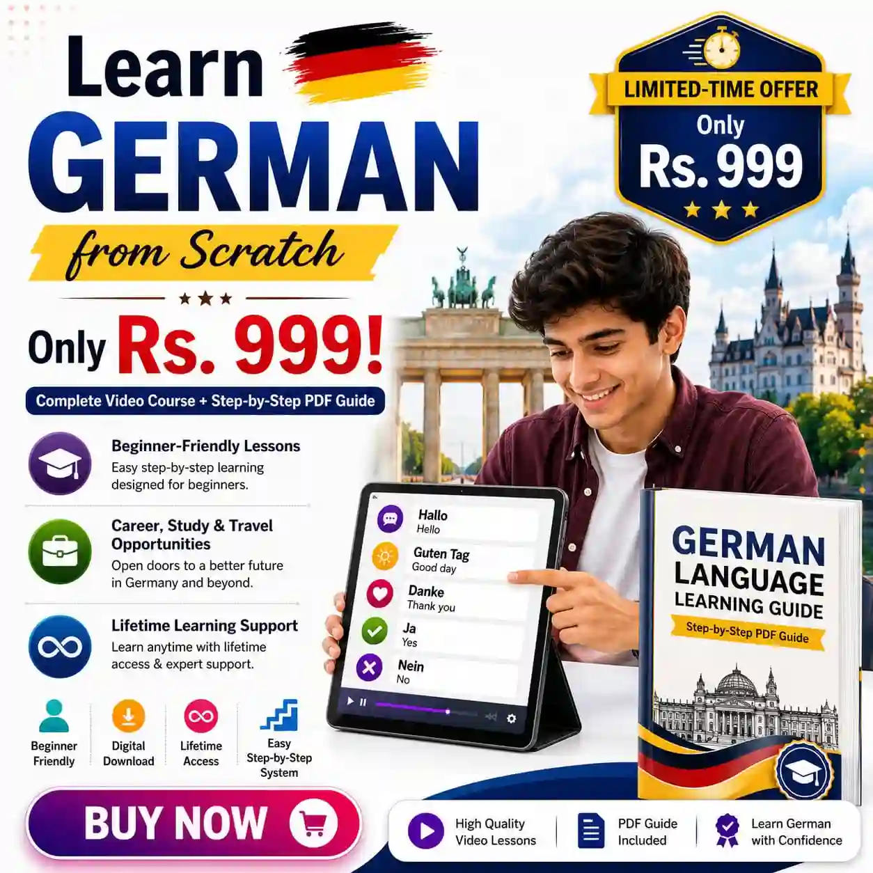 Best German Language Course in Urdu | Learn Fast &Easy
