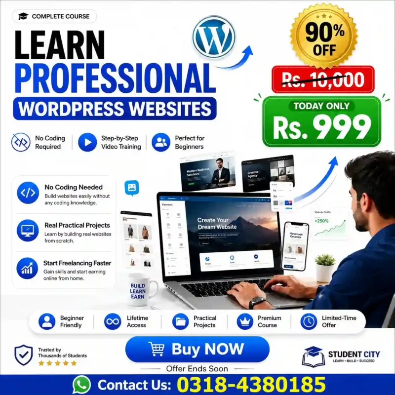 WordPress Website Development Masterclass – Learn to Create Professional Websites